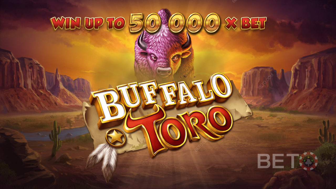 Gana hasta 50.000x de tu apuesta en la tragaperras online Buffalo Toro
