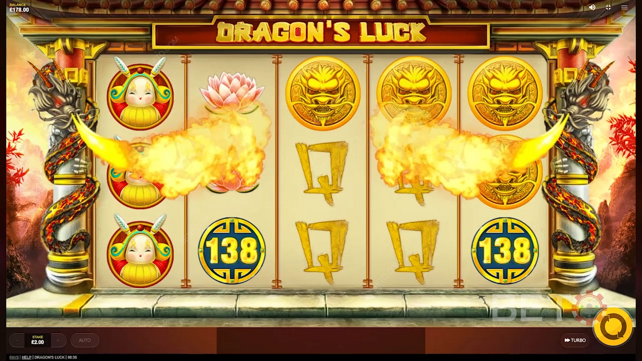 El Dragón insufla fuego y suerte en tus tiradas para conseguir premios garantizados