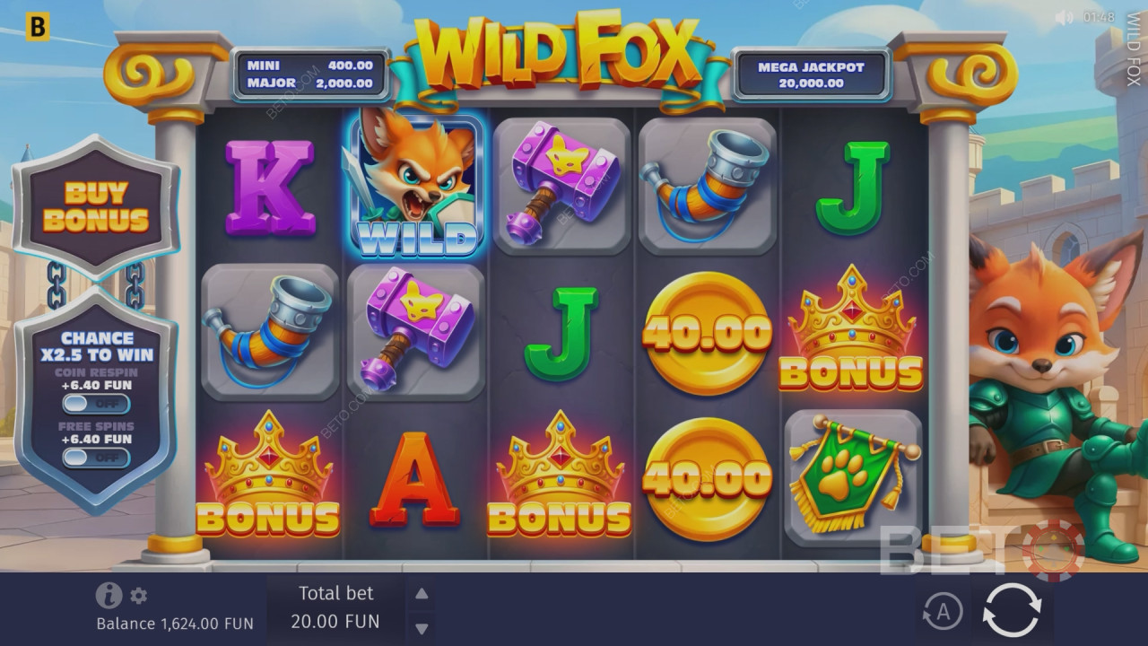 Reseña de Wild Fox por BETO Slots