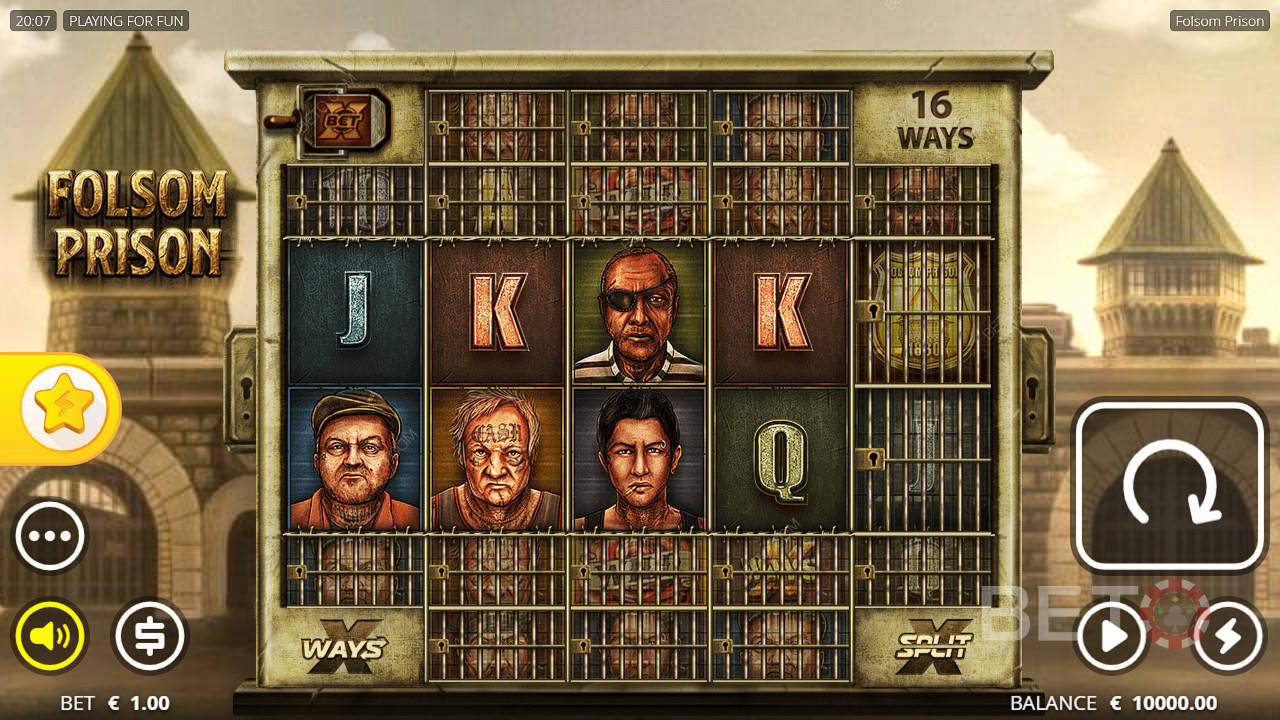 Desbloquea posiciones y gana a lo grande en la tragaperras online Folsom Prison