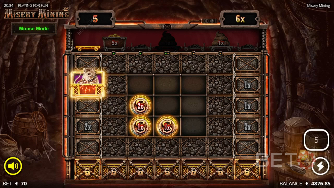 Reseña de Misery Mining de BETO Slots