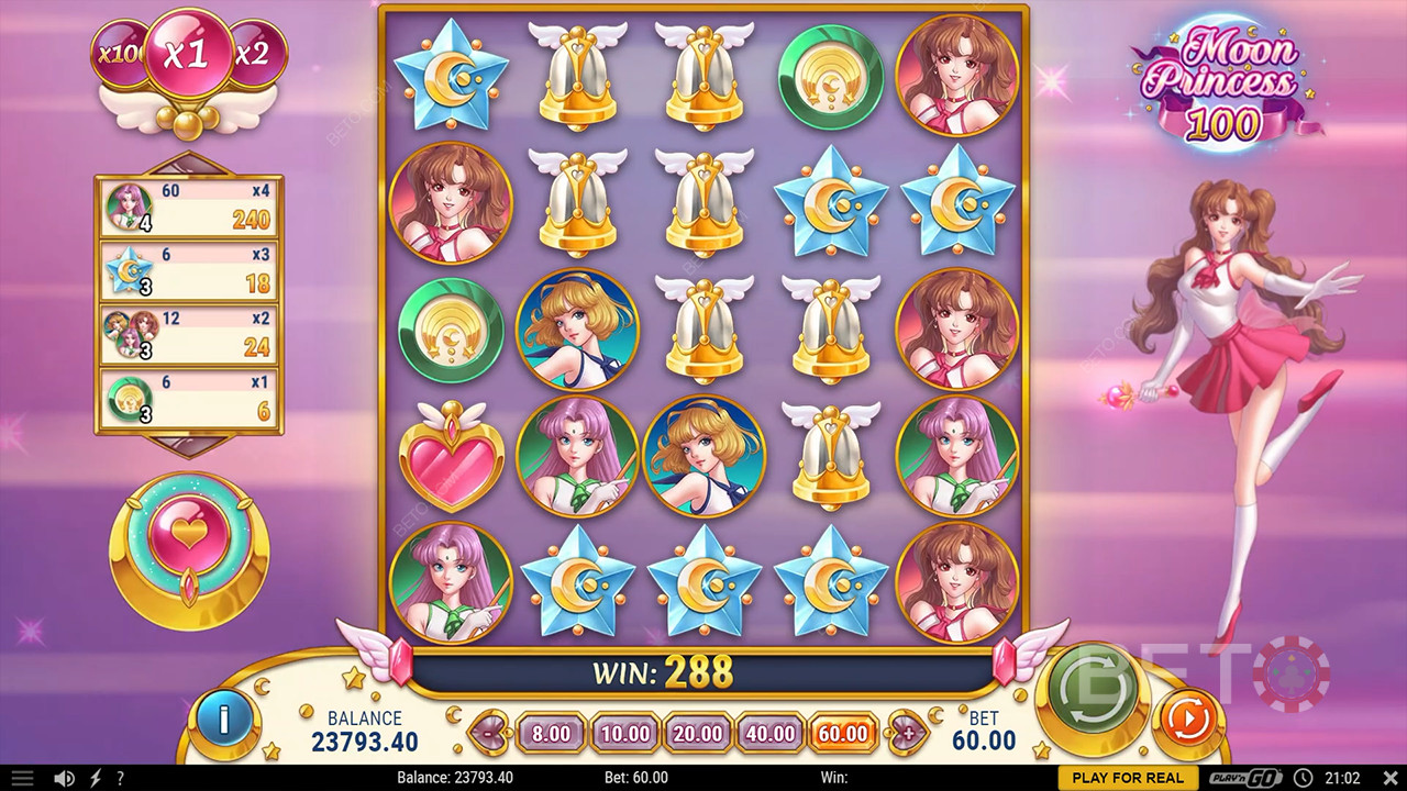 Reseña de Moon Princess 100 de BETO Slots