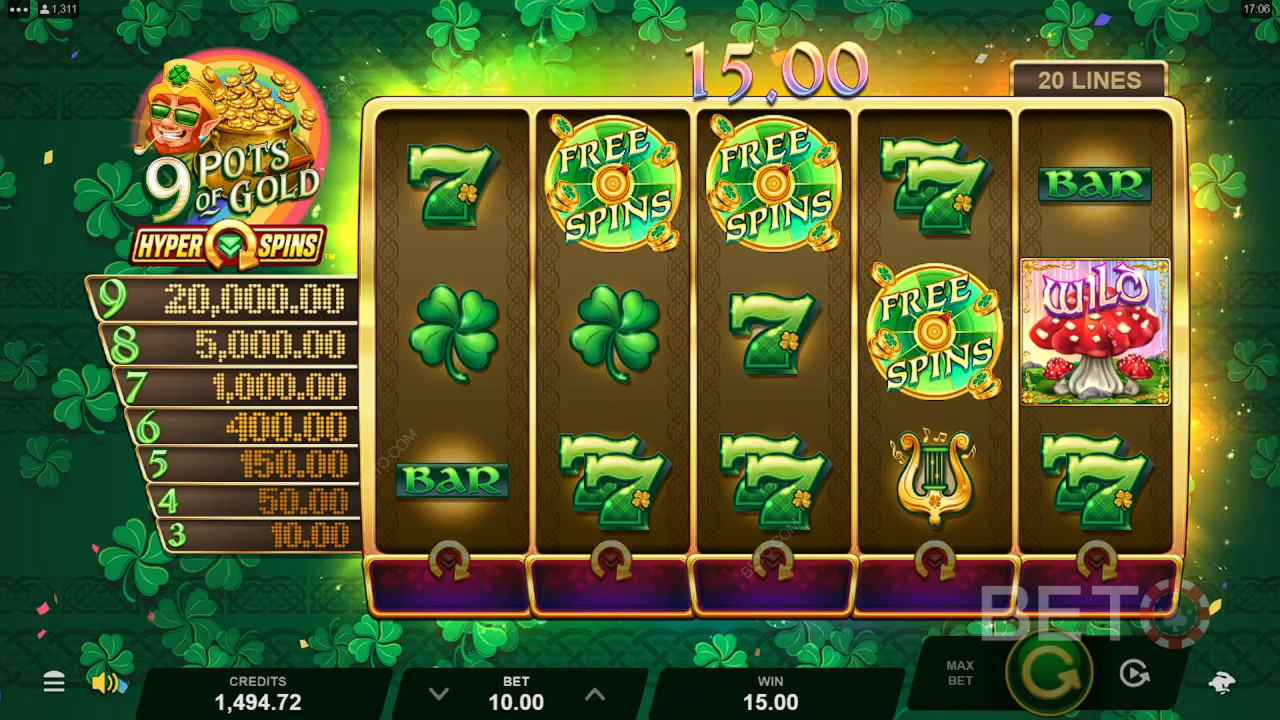 9 Pots of Gold Revisión de HyperSpins por BETO Slots