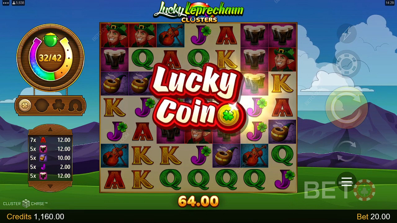 ¡Gana 4.600x Tu apuesta en la Video Tragaperras Lucky Leprechaun Clusters!