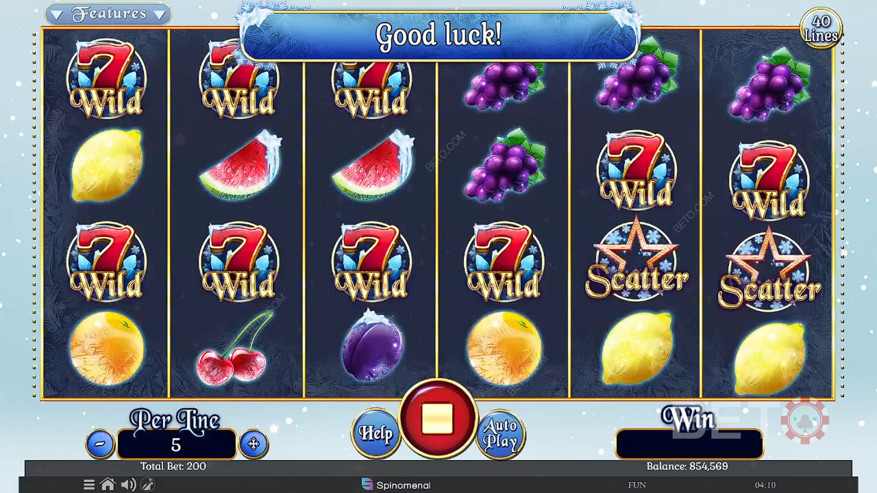 Fruits On Ice Collection 40 Lines Juego Gratis