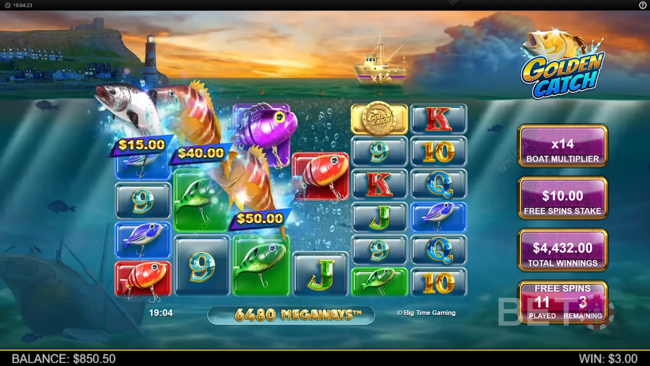 Revisión de Golden Catch por BETO Slots