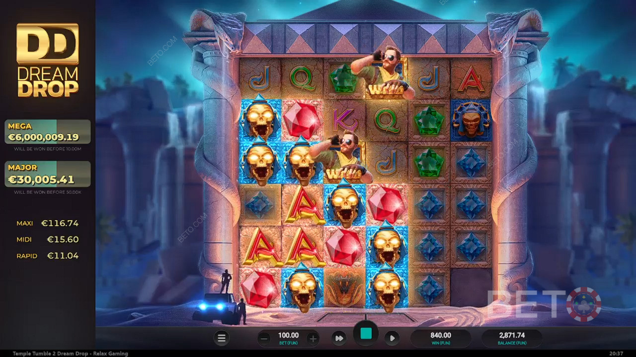 Reseña de Temple Tumble 2 de BETO Slots