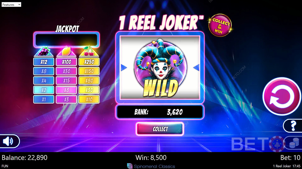 1 Reel Joker Reseña de BETO Slots
