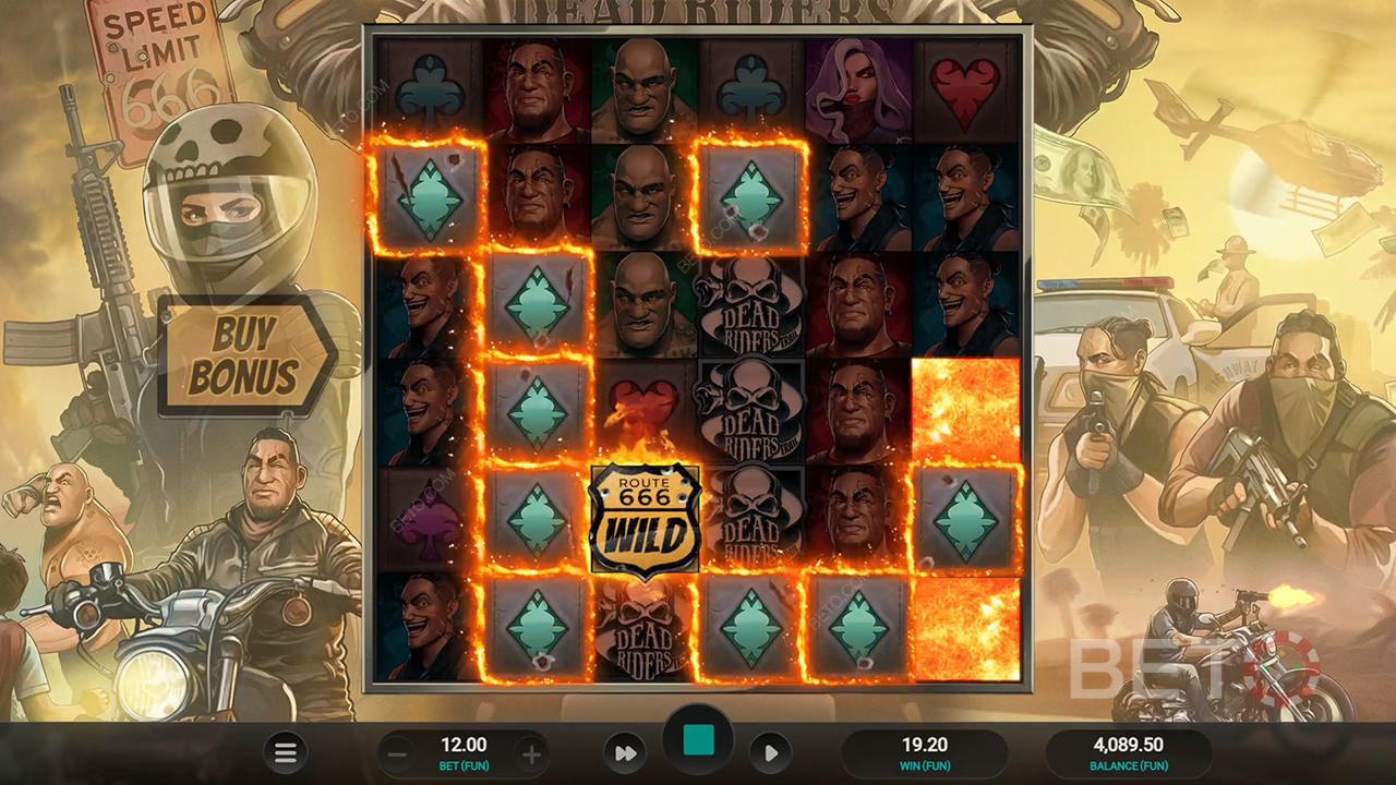 Reseña de Dead Riders Trail de BETO Slots