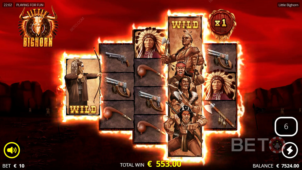Reseña de Little Bighorn de BETO Slots