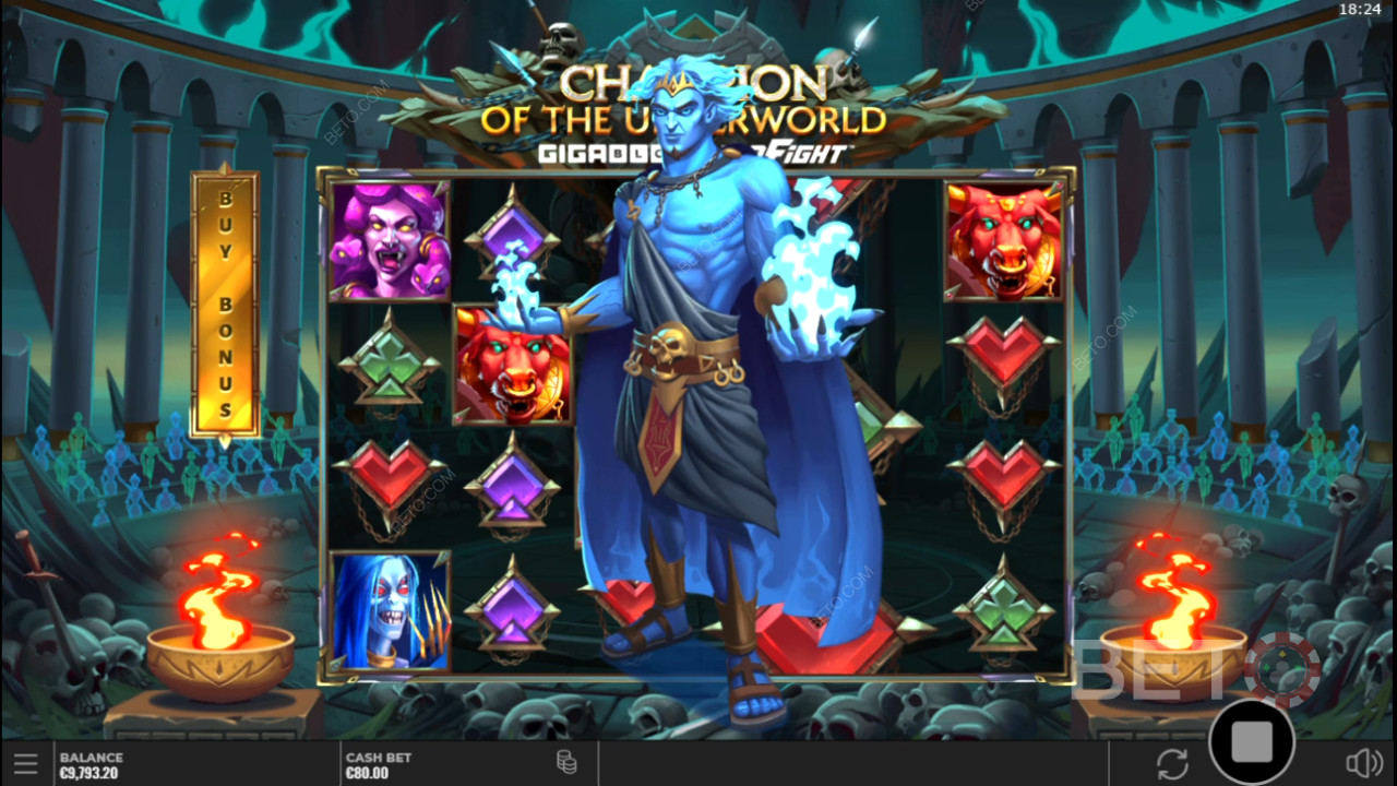 Reseña de Champion of the Underworld de BETO Slots