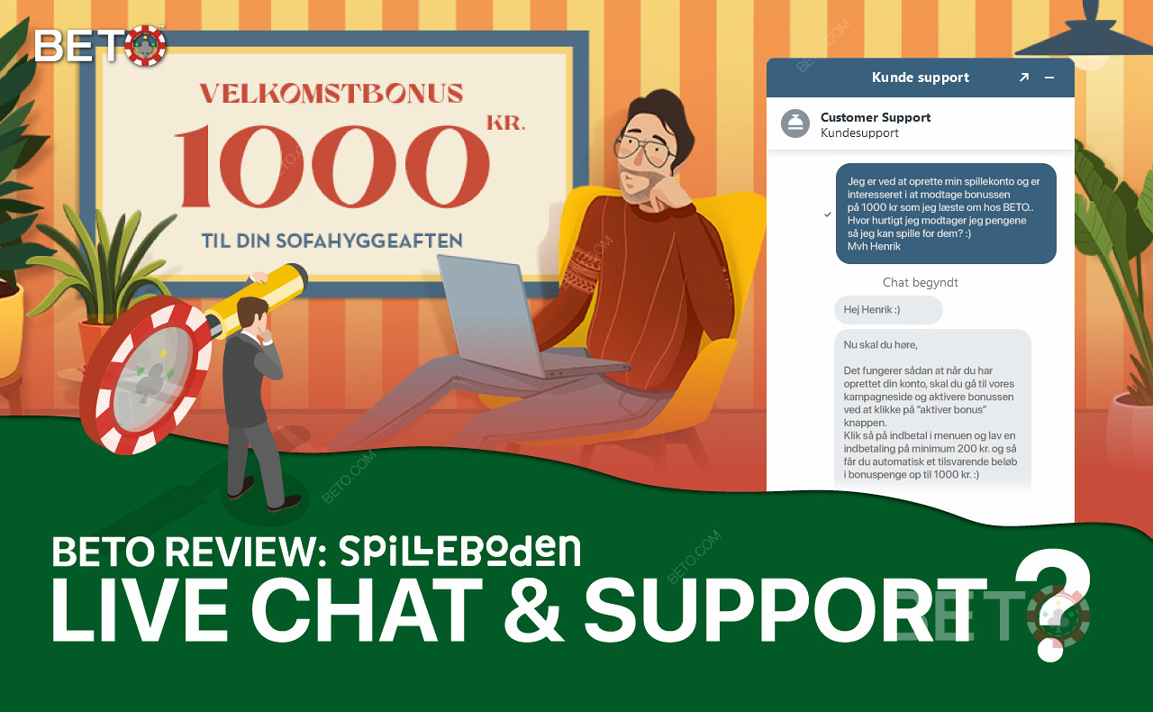 Servicio de atención al cliente de Spilleboden - Chat en directo