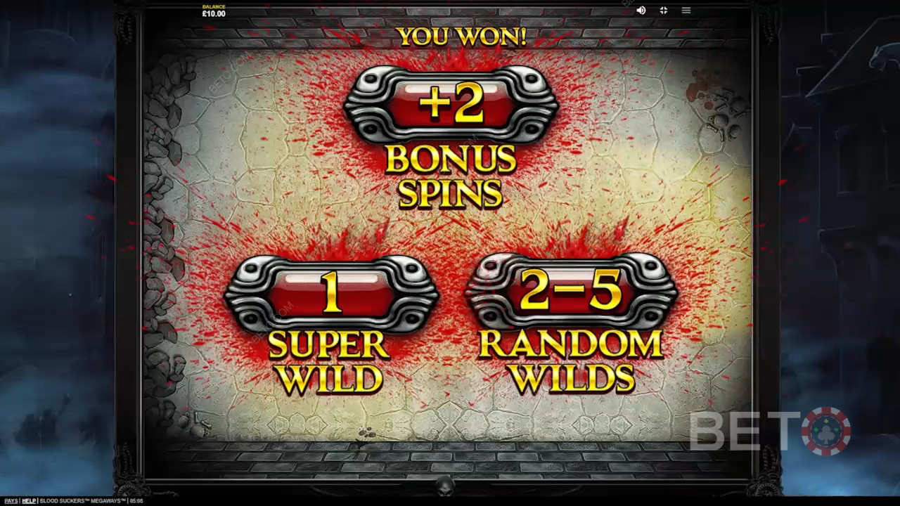 ¡Gana 20.521x tu apuesta en la tragaperras Blood Suckers Megaways!