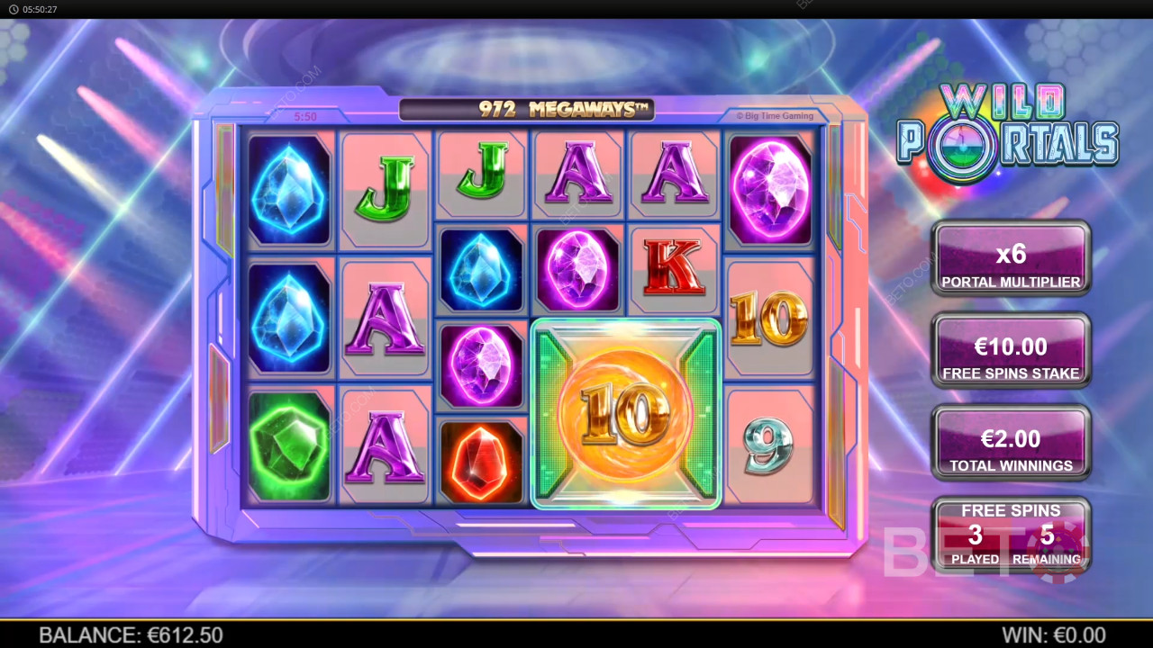 Reseña de Wild Portals Megaways de BETO Slots