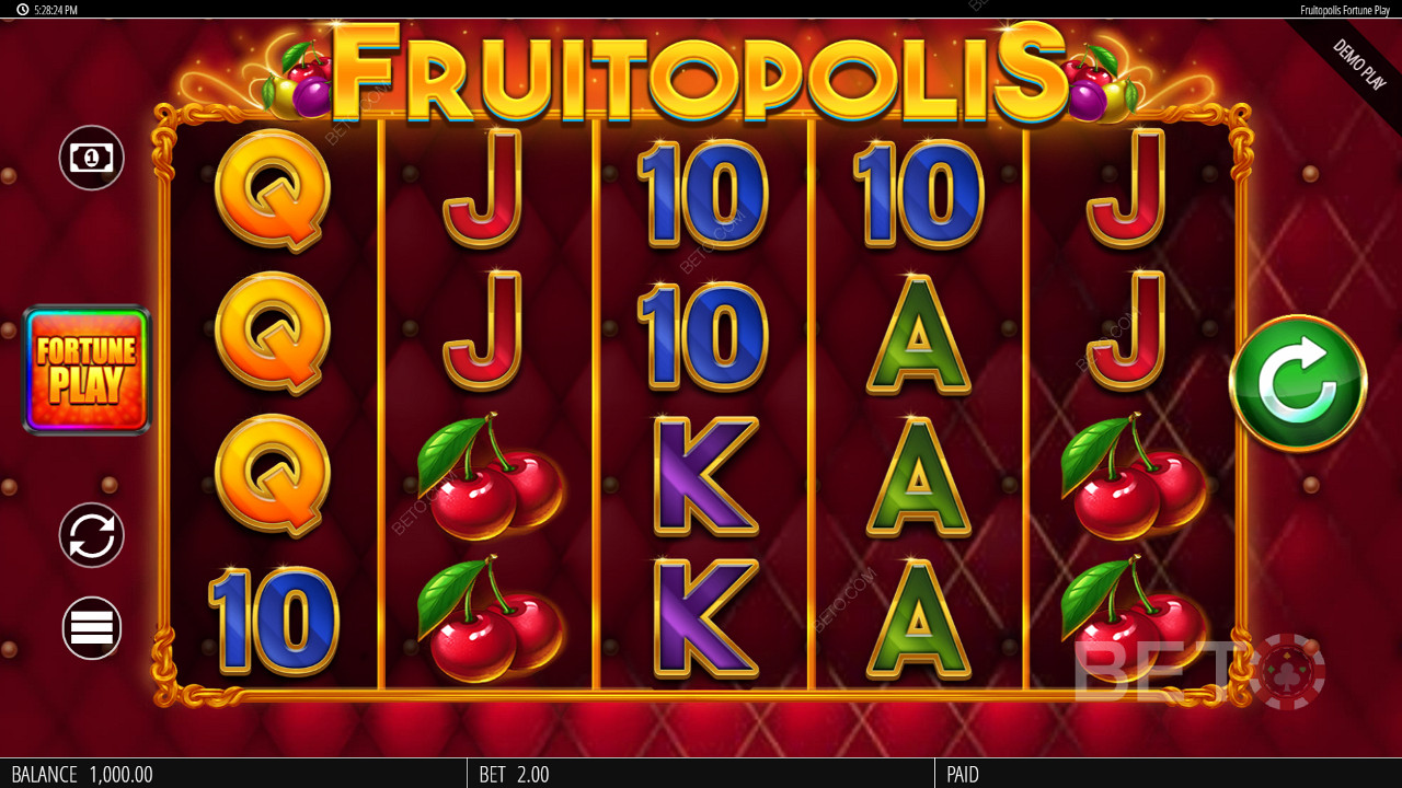 Fruitopolis Fortune Play Juego Gratis