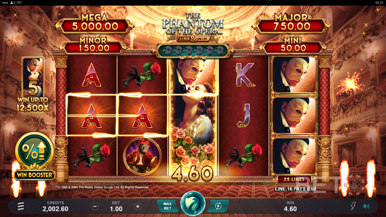 El Fantasma de la Ópera Link and Win Reseña de BETO Slots