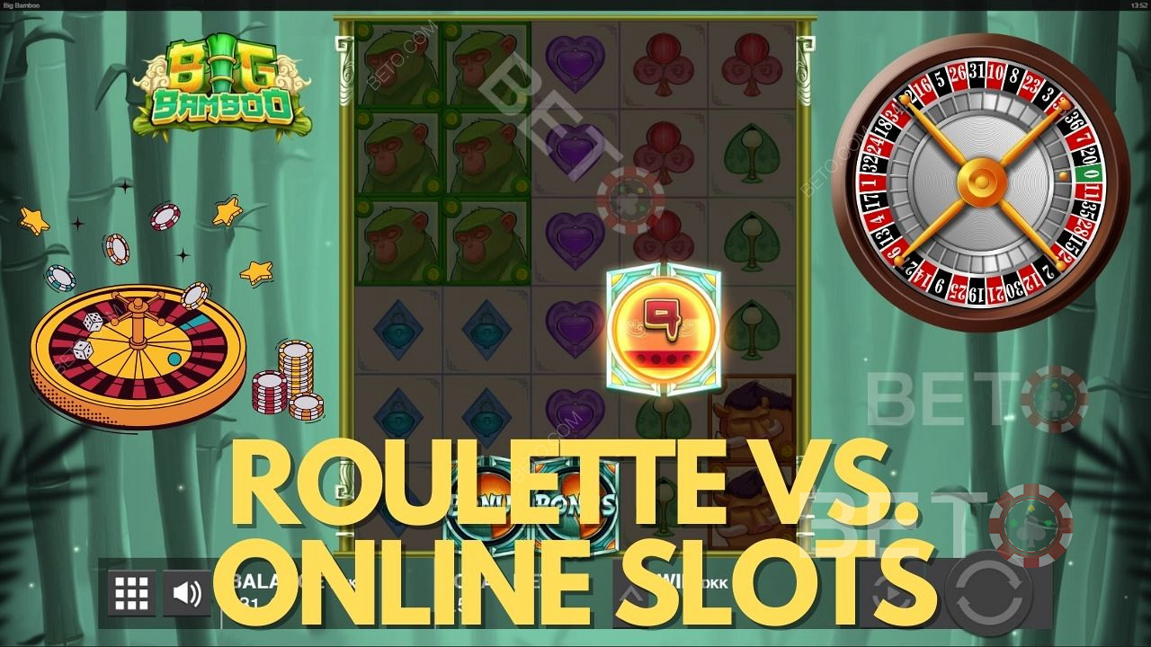 Las tragaperras en línea comparadas con la ruleta - Guía de mitos y realidades del casino