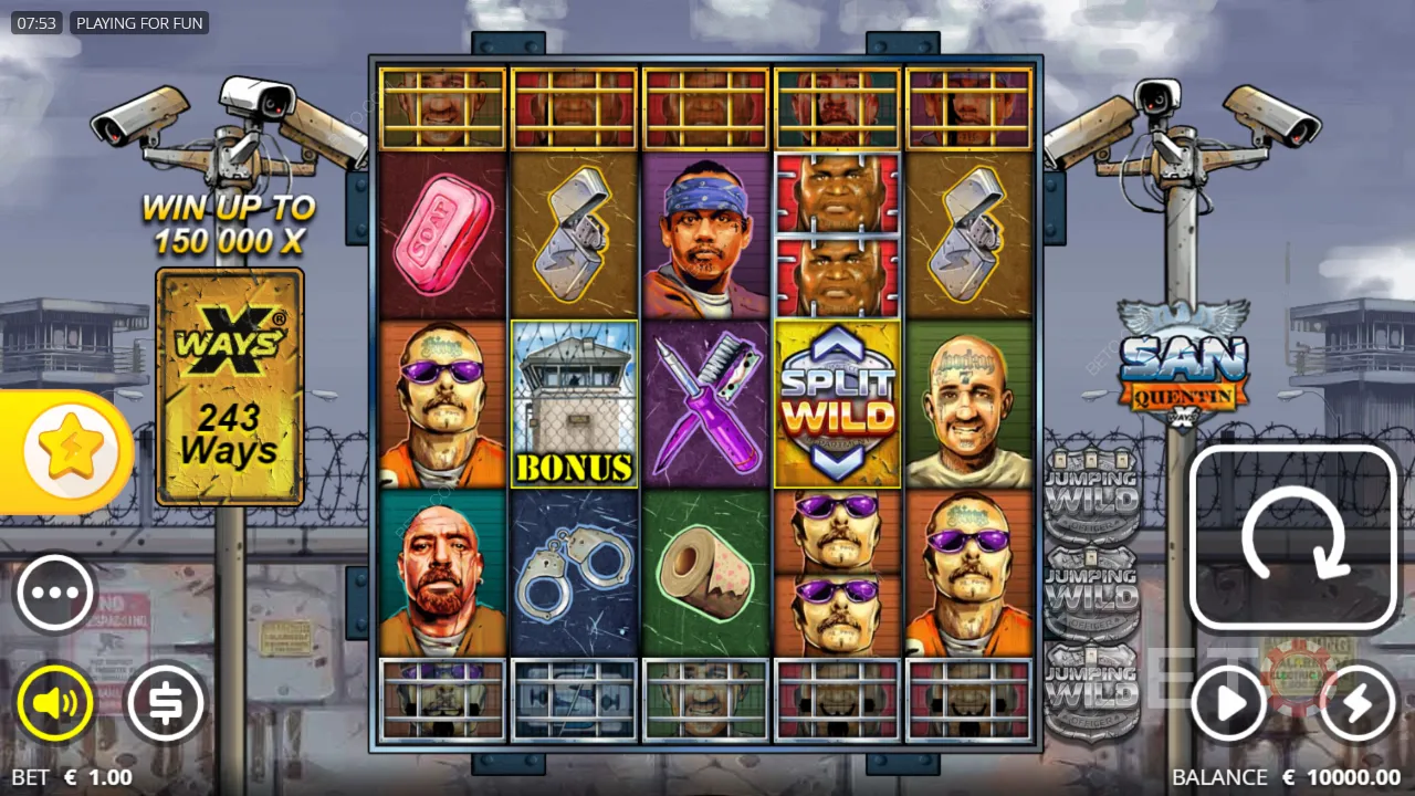 Vídeo del juego de la tragaperras San Quentin xWays